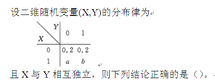 設二維隨機變量(x,y)的分佈律為